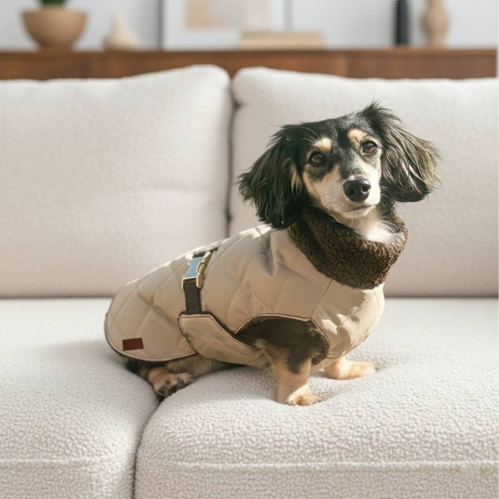 silky satin dog jacket